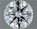 Natural Diamond 0.50 Carats, Round with Excellent Cut, G Color, VVS2 Clarity and Certified by GIA