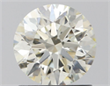 Natural Diamond 1.07 Carats, Round with Excellent Cut, J Color, VVS2 Clarity and Certified by IGI