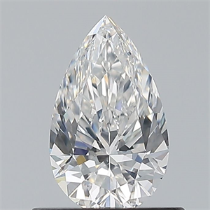 Picture of Natural Diamond 0.60 Carats, Pear with  Cut, E Color, VS2 Clarity and Certified by GIA