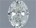 Natural Diamond 1.30 Carats, Oval with  Cut, I Color, SI1 Clarity and Certified by IGI