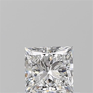 Picture of Natural Diamond 0.50 Carats, Princess with  Cut, E Color, VVS2 Clarity and Certified by GIA