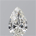 Natural Diamond 0.51 Carats, Pear with  Cut, H Color, IF Clarity and Certified by GIA