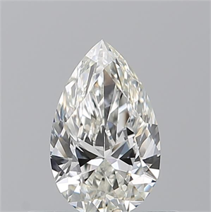 Picture of Natural Diamond 0.51 Carats, Pear with  Cut, H Color, IF Clarity and Certified by GIA