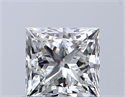 Natural Diamond 0.51 Carats, Princess with  Cut, I Color, VS2 Clarity and Certified by GIA