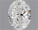 Natural Diamond 1.01 Carats, Oval with  Cut, F Color, VVS2 Clarity and Certified by GIA