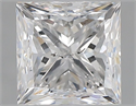 Natural Diamond 1.00 Carats, Princess with  Cut, E Color, SI2 Clarity and Certified by GIA