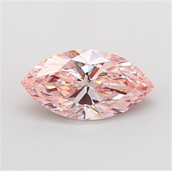 Picture of Lab Grown Diamond 5.09 Carats, Marquise with  Cut, Fancy Intense Pink Color, VS1 Clarity and Certified by IGI