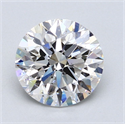 Natural Diamond 2.70 Carats, Round with Excellent Cut, E Color, SI2 Clarity and Certified by GIA