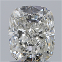 Natural Diamond 1.50 Carats, Cushion with  Cut, J Color, SI2 Clarity and Certified by GIA