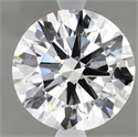 Lab Grown Diamond 3.07 Carats, Round with Ideal Cut, E Color, VVS2 Clarity and Certified by IGI