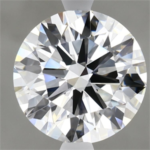 Picture of Lab Grown Diamond 3.07 Carats, Round with Ideal Cut, E Color, VVS2 Clarity and Certified by IGI