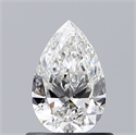 Diamante Natural 0.63 quilates, De pera , Color E, claridad VS2 y certificado GIA