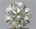 Natural Diamond 1.00 Carats, Round with Excellent Cut, N Color, SI1 Clarity and Certified by GIA