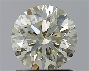 Picture of Natural Diamond 1.00 Carats, Round with Excellent Cut, N Color, SI1 Clarity and Certified by GIA