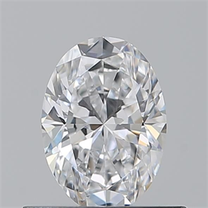 Picture of Natural Diamond 0.53 Carats, Oval with  Cut, D Color, VVS1 Clarity and Certified by GIA
