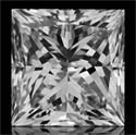 Natural Diamond 0.81 Carats, Princess with  Cut, J Color, VVS2 Clarity and Certified by GIA