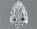 Natural Diamond 0.70 Carats, Pear with  Cut, D Color, VVS1 Clarity and Certified by GIA