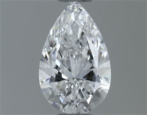 Picture of Natural Diamond 0.70 Carats, Pear with  Cut, D Color, VVS1 Clarity and Certified by GIA