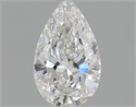 Natural Diamond 0.51 Carats, Pear with  Cut, E Color, VVS2 Clarity and Certified by GIA