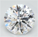 Lab Grown Diamond 2.07 Carats, Round with Ideal Cut, D Color, IF Clarity and Certified by IGI