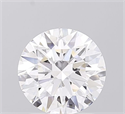 Lab Grown Diamond 1.50 Carats, Round with Ideal Cut, D Color, VVS2 Clarity and Certified by IGI