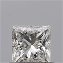 Natural Diamond 0.52 Carats, Princess with  Cut, G Color, IF Clarity and Certified by GIA