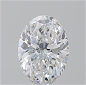 Natural Diamond 1.31 Carats, Oval with  Cut, D Color, SI1 Clarity and Certified by GIA