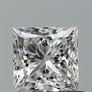 Picture of Natural Diamond 0.80 Carats, Princess with  Cut, E Color, VS1 Clarity and Certified by GIA