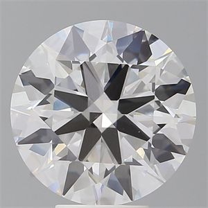 Picture of Lab Grown Diamond 6.08 Carats, Round with Ideal Cut, F Color, VVS2 Clarity and Certified by IGI