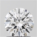 Lab Grown Diamond 1.06 Carats, Round with Ideal Cut, D Color, VVS2 Clarity and Certified by IGI