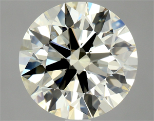 Picture of Natural Diamond 3.01 Carats, Round with Excellent Cut, K Color, VVS2 Clarity and Certified by HRD