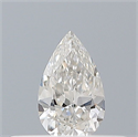 Natural Diamond 0.18 Carats, Pear with  Cut, G Color, VVS2 Clarity and Certified by GIA