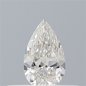 Picture of Natural Diamond 0.18 Carats, Pear with  Cut, G Color, VVS2 Clarity and Certified by GIA