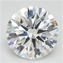 Lab Grown Diamond 3.04 Carats, Round with Ideal Cut, D Color, VVS1 Clarity and Certified by IGI