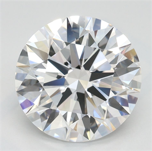 Picture of Lab Grown Diamond 3.04 Carats, Round with Ideal Cut, D Color, VVS1 Clarity and Certified by IGI