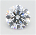 Lab Grown Diamond 3.02 Carats, Round with Ideal Cut, E Color, VVS2 Clarity and Certified by IGI