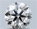 Natural Diamond 1.01 Carats, Round with Very Good Cut, J Color, VS1 Clarity and Certified by GIA