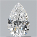Natural Diamond 0.70 Carats, Pear with  Cut, F Color, VS2 Clarity and Certified by GIA