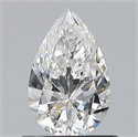 Natural Diamond 0.70 Carats, Pear with  Cut, F Color, VS2 Clarity and Certified by GIA