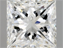 Natural Diamond 0.90 Carats, Princess with  Cut, H Color, VS1 Clarity and Certified by GIA
