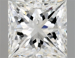 Picture of Natural Diamond 0.90 Carats, Princess with  Cut, H Color, VS1 Clarity and Certified by GIA