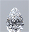 Natural Diamond 0.32 Carats, Pear with  Cut, D Color, VVS2 Clarity and Certified by GIA