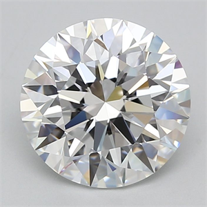 Picture of Lab Grown Diamond 3.04 Carats, Round with Excellent Cut, D Color, IF Clarity and Certified by GIA