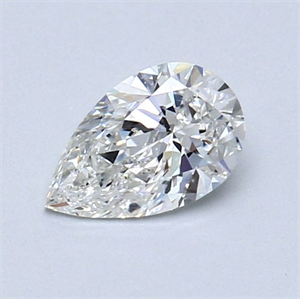 Foto Diamante Natural 0.51 quilates, De pera , Color G, claridad SI1 y certificado GIA de