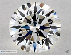 Picture of Natural Diamond 0.50 Carats, Round with Excellent Cut, H Color, VS1 Clarity and Certified by GIA