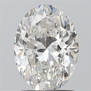 Picture of Natural Diamond 1.50 Carats, Oval with  Cut, G Color, SI2 Clarity and Certified by GIA