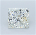 Diamante Natural 2.34 quilates, Princesa , Color J, claridad SI2 y certificado GIA