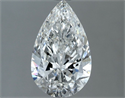 Natural Diamond 1.21 Carats, Pear with  Cut, F Color, SI2 Clarity and Certified by GIA