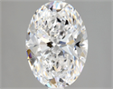 Natural Diamond 2.01 Carats, Oval with  Cut, D Color, VS2 Clarity and Certified by GIA