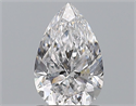 Natural Diamond 1.00 Carats, Pear with  Cut, D Color, SI2 Clarity and Certified by GIA